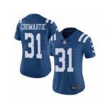 Women's Nike Indianapolis Colts #31 Antonio Cromartie Limited Royal Blue Rush NFL Jersey