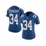 Women's Nike Indianapolis Colts #34 Josh Ferguson Limited Royal Blue Rush NFL Jersey