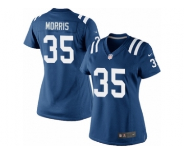 Women's Nike Indianapolis Colts #35 Darryl Morris Limited Royal Blue Team Color NFL Jersey