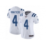 Women's Nike Indianapolis Colts #4 Adam Vinatieri Vapor Untouchable Limited White NFL Jersey