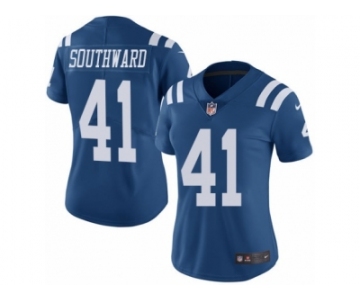 Women's Nike Indianapolis Colts #41 Dezmen Southward Limited Royal Blue Rush NFL Jersey