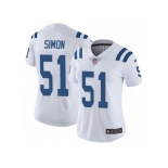 Women's Nike Indianapolis Colts #51 John Simon Vapor Untouchable Limited White NFL Jersey