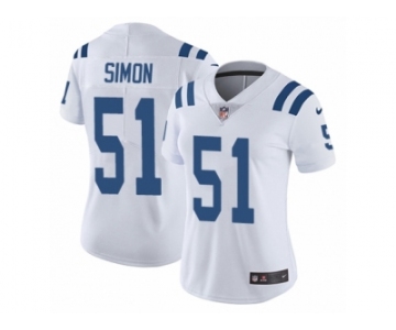 Women's Nike Indianapolis Colts #51 John Simon Vapor Untouchable Limited White NFL Jersey