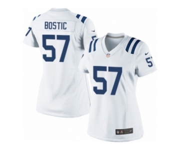 Women's Nike Indianapolis Colts #57 Jon Bostic Limited White NFL Jersey