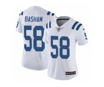 Women's Nike Indianapolis Colts #58 Tarell Basham Vapor Untouchable Limited White NFL Jersey