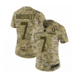 Women's Nike Indianapolis Colts #7 Jacoby Brissett Limited Camo 2018 Salute to Service NFL Jersey