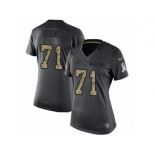 Women's Nike Indianapolis Colts #71 Denzelle Good Limited Black 2016 Salute to Service NFL Jersey