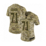 Women's Nike Indianapolis Colts #71 Denzelle Good Limited Camo 2018 Salute to Service NFL Jersey