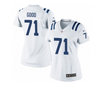 Women's Nike Indianapolis Colts #71 Denzelle Good Limited White NFL Jersey