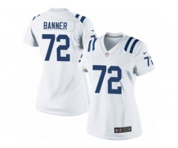 Women's Nike Indianapolis Colts #72 Zach Banner Limited White NFL Jersey