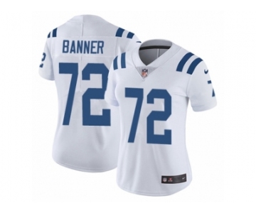 Women's Nike Indianapolis Colts #72 Zach Banner Vapor Untouchable Limited White NFL Jersey