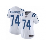 Women's Nike Indianapolis Colts #74 Anthony Castonzo Vapor Untouchable Limited White NFL Jersey