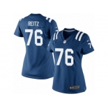 Women's Nike Indianapolis Colts #76 Joe Reitz Limited Royal Blue Team Color NFL Jersey