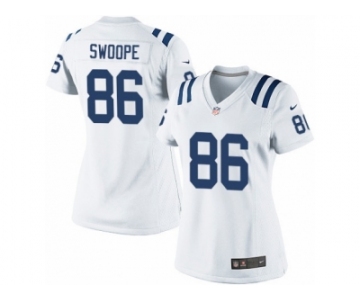 Women's Nike Indianapolis Colts #86 Erik Swoope Limited White NFL Jersey