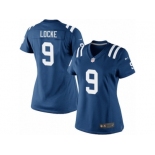 Women's Nike Indianapolis Colts #9 Jeff Locke Limited Royal Blue Team Color NFL Jersey