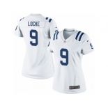 Women's Nike Indianapolis Colts #9 Jeff Locke Limited White NFL Jersey