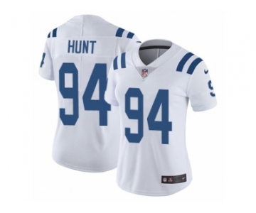 Women's Nike Indianapolis Colts #94 Margus Hunt Vapor Untouchable Limited White NFL Jersey