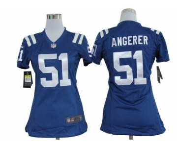 nike women nfl jerseys Indianapolis Colts #51 Pat Angerer Blue[nike]