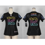 nike women nfl jerseys indianapolis colts #12 luck black[nike fashion]