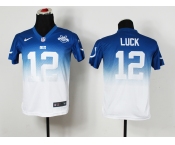 nike women nfl jerseys indianapolis colts #12 luck blue-white[nike drift fashion][second version]