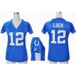 nike women nfl jerseys indianapolis colts #12 luck blue[draft him ii top]