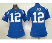 nike women nfl jerseys indianapolis colts #12 luck blue[nike]