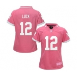 nike women nfl jerseys indianapolis colts #12 luck pink[nike 2015]