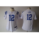 nike women nfl jerseys indianapolis colts #12 luck white[nike]