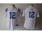 nike women nfl jerseys indianapolis colts #12 luck white[nike]