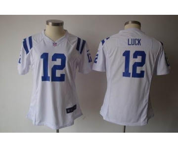 nike women nfl jerseys indianapolis colts #12 luck white[nike]