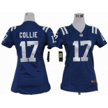 nike women nfl jerseys indianapolis colts #17 collie blue[nike]