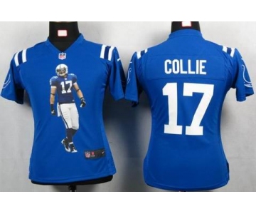 nike women nfl jerseys indianapolis colts #17 collie blue[portrait fashion