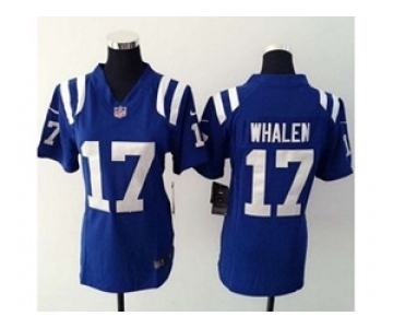 nike women nfl jerseys indianapolis colts #17 griff whalen blue[nike][whalen]