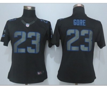 nike women nfl jerseys indianapolis colts #23 gore black[nike impact limited]