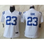 nike women nfl jerseys indianapolis colts #23 gore white[nike limited]