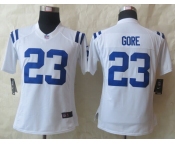 nike women nfl jerseys indianapolis colts #23 gore white[nike limited]