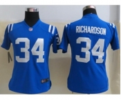 nike women nfl jerseys indianapolis colts #34 richardson blue[nike]