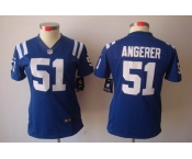 nike women nfl jerseys indianapolis colts #51 angerer blue[nike limited]