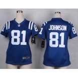 nike women nfl jerseys indianapolis colts #81 johnson blue[nike]