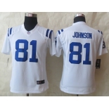 nike women nfl jerseys indianapolis colts #81 johnson white[nike limited]