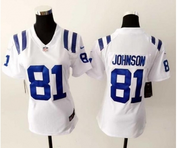 nike women nfl jerseys indianapolis colts #81 johnson white[nike]