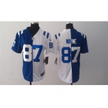 nike women nfl jerseys indianapolis colts #87 wayne white-blue[Elite split]