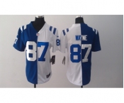 nike women nfl jerseys indianapolis colts #87 wayne white-blue[Elite split]