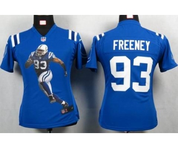 nike women nfl jerseys indianapolis colts #93 freeney blue[portrait fashion]