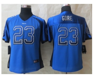 women jerseys nike indianapolis colts #23 frank gore blue [drift fashion]