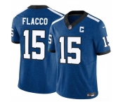 Youth Indianapolis Colts #15 Joe Flacco Blue 2024 F.U.S.E. Throwback Vapor Untouchable Limited Football Stitched Jersey