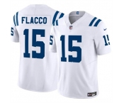 Youth Indianapolis Colts #15 Joe Flacco White 2024 F.U.S.E. Vapor Untouchable Limited Football Stitched Jersey