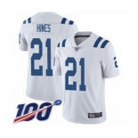 Youth Indianapolis Colts #21 Nyheim Hines White Vapor Untouchable Limited Player 100th Season Football Jersey