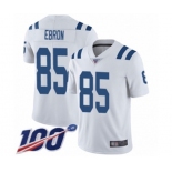 Youth Indianapolis Colts #85 Eric Ebron White Vapor Untouchable Limited Player 100th Season Football Jersey