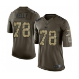 Youth Nike Colts #78 Ryan Kelly Green Stitched NFL Limited Salute to Service Jersey